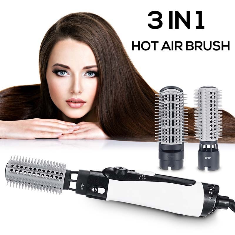 Electric Hair Comb 1200W Round Brush Blow Dryer Rotating Hot Air Brush Multifunctional Hair Straightener Comb Curlin